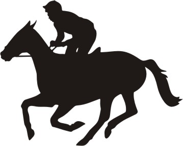 359x288 Race Horse Silhouette Clipart