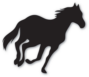300x262 Horse Racing Clipart Cute Horse