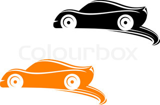 320x209 Silhouette Of Racing Car For Sports Design Stock Vector Colourbox