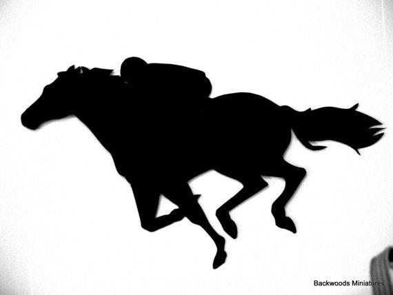 Racing Horse Silhouette at GetDrawings | Free download