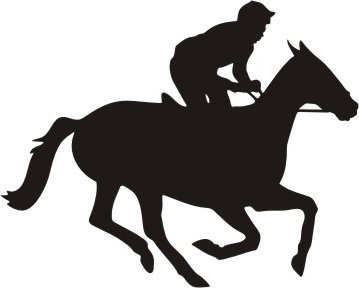 359x288 Horse Racing Clip Art