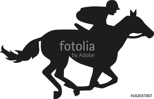 500x321 Horse Race Silhouette Stock Image And Royalty Free Vector Files