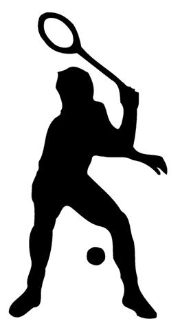 180x330 Racquetball Decal Sticker