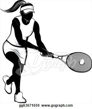 314x370 Girl Tennis Clipart