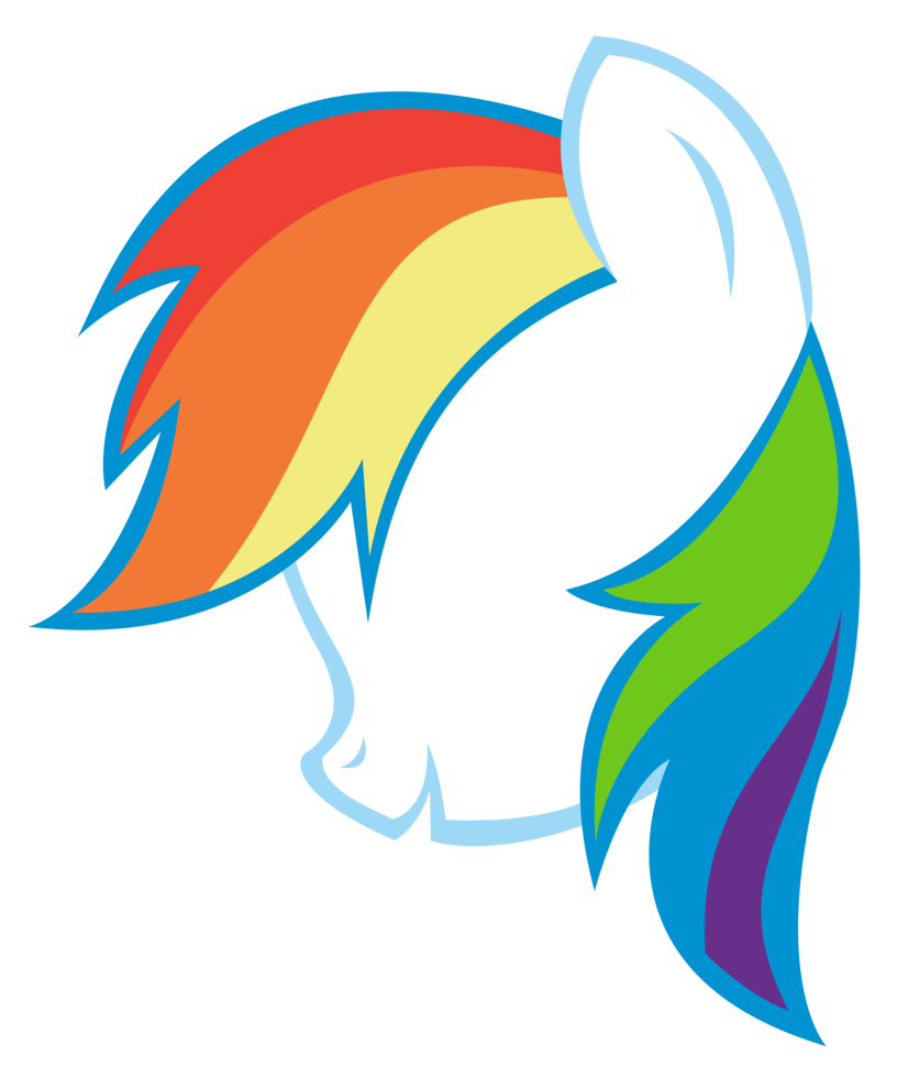 816x979 Rainbow Dash Silhouette Vector By 1414holyflanders