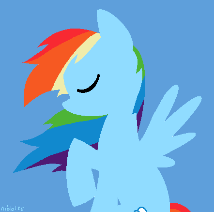 442x438 Rainbow Dash Silhouette By Nibblesgerbil