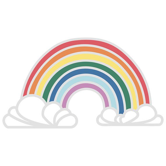 570x570 Rainbow Silhouette Cricut Cut File Svg Dxf Png Cricut