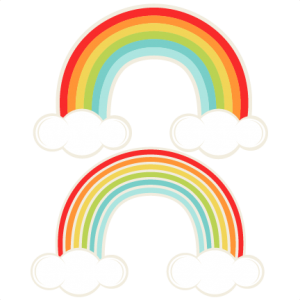 300x300 Rainbows Svg Cutting File For Scrapbooking Cute Cut Files Free