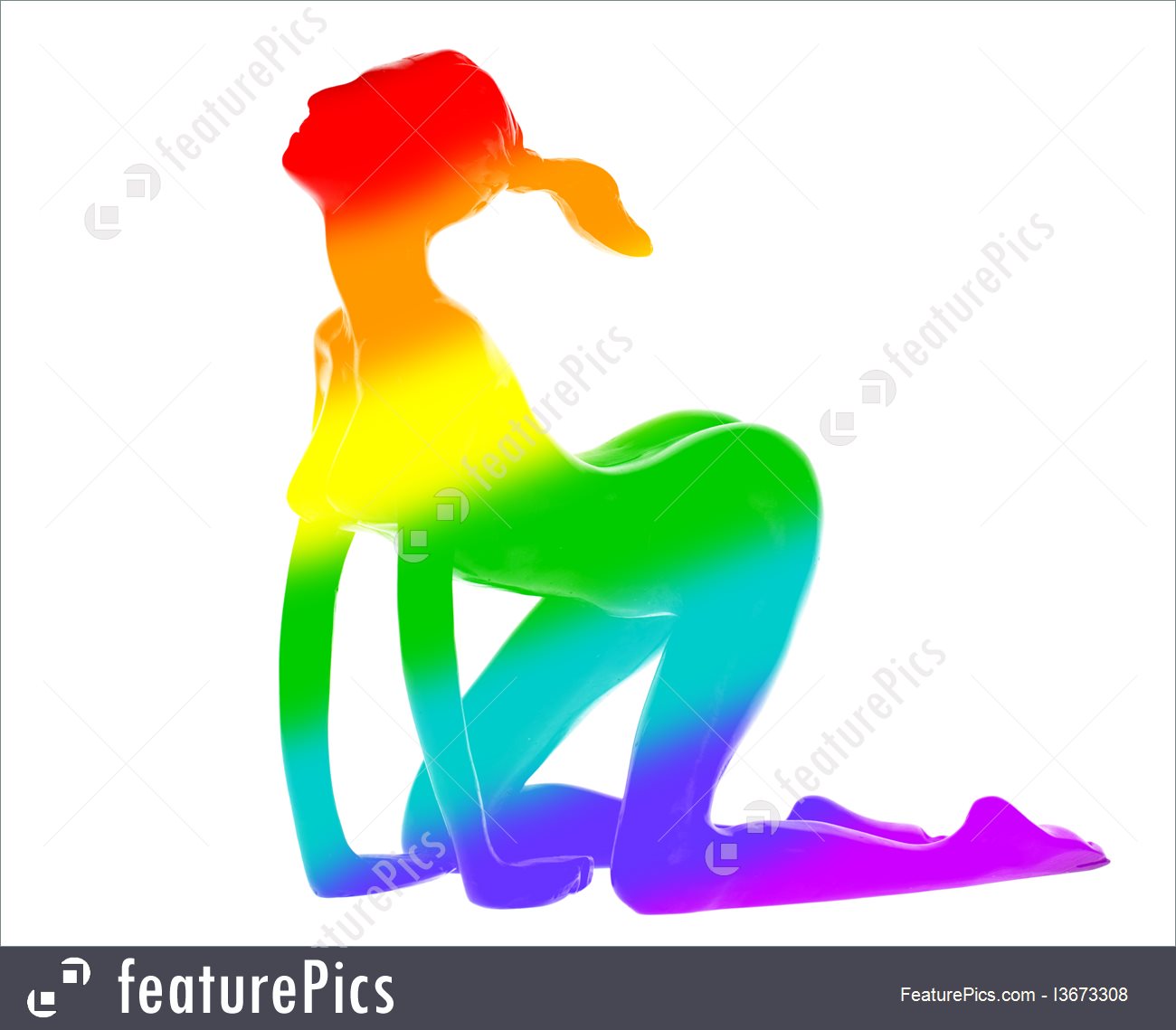 1300x1139 Woman Silhouette Rainbow Flag Picture