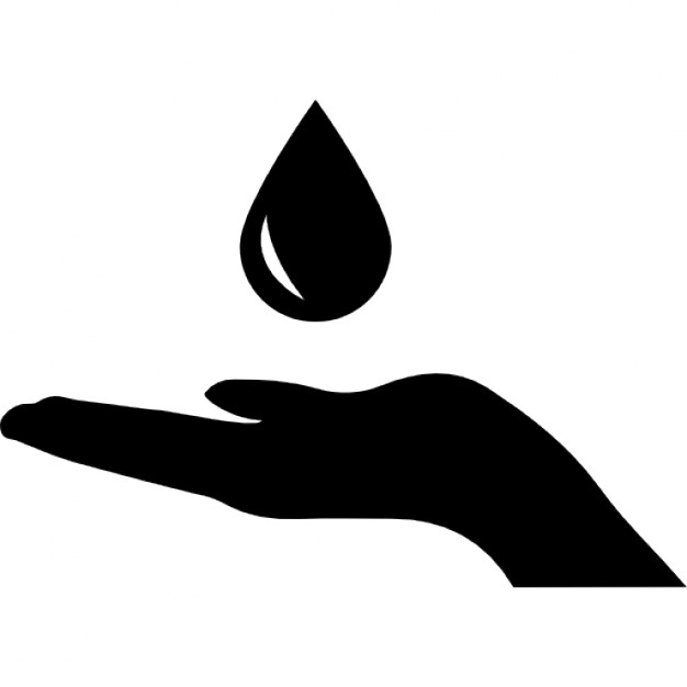626x626 Rain Drop On A Hand Icons Free Download