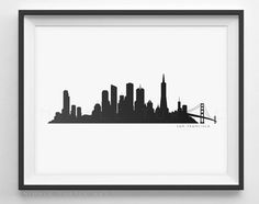 236x186 Pittsburgh Skyline Silhouette