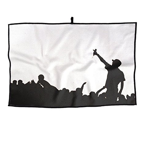 463x463 A Rap Silhouette Golf Towel Microfiber 23x14 Inches