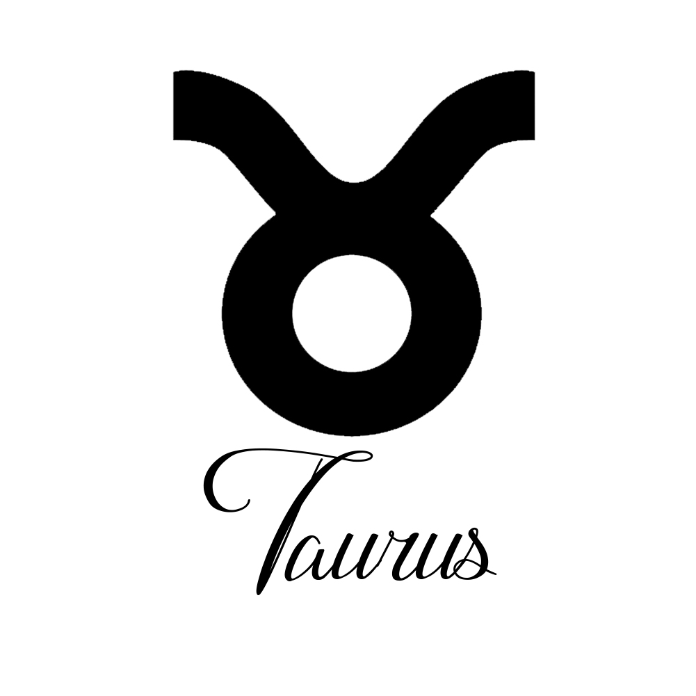 1001x1001 Sign Taurus Script Writing Silhouette Vinyl Sticker Car Decal