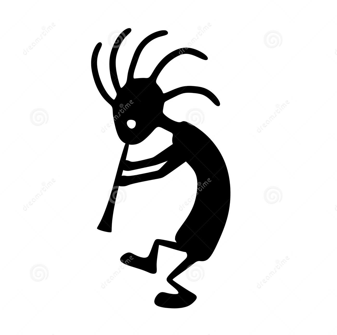 1297x1290 Kokopelli Black Silhouette Tattoo Design Silhouettes 2
