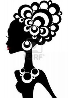 236x342 African Woman Silhouette Vector Free