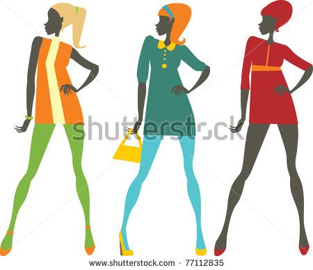 450x388 Sixties Sixties Style Then Girl Silhouette