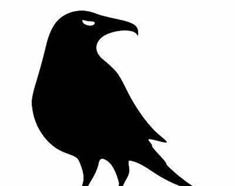 340x270 Raven Bird Sticker Etsy
