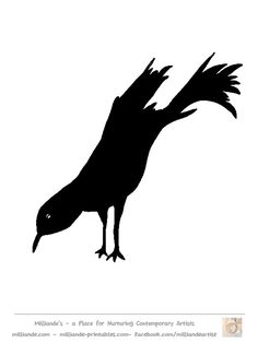 236x314 Bird silhouettes stencils printable free Crows