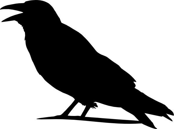 600x445 Crow Silhouette Clipart