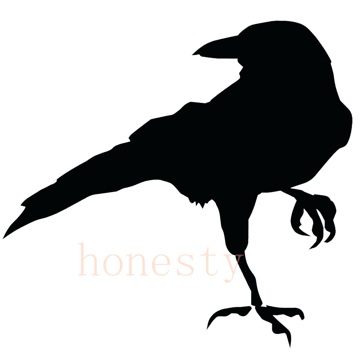 1200x1200 Ravens Wall Decals Raven Silhouette Bird Silhouettes Free