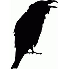 236x236 Vector Ravens Silhouettes Birds Ravens