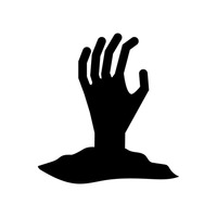 200x200 Icon Icons Silhouette Silhouettes Dead Died Death Hand Hands