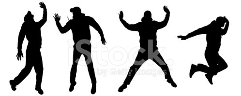 498x199 Vector Silhouette Reading Premium Clipart