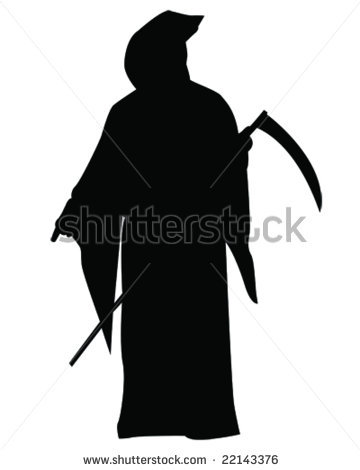 360x470 Grim Reaper Silhouette Clipart
