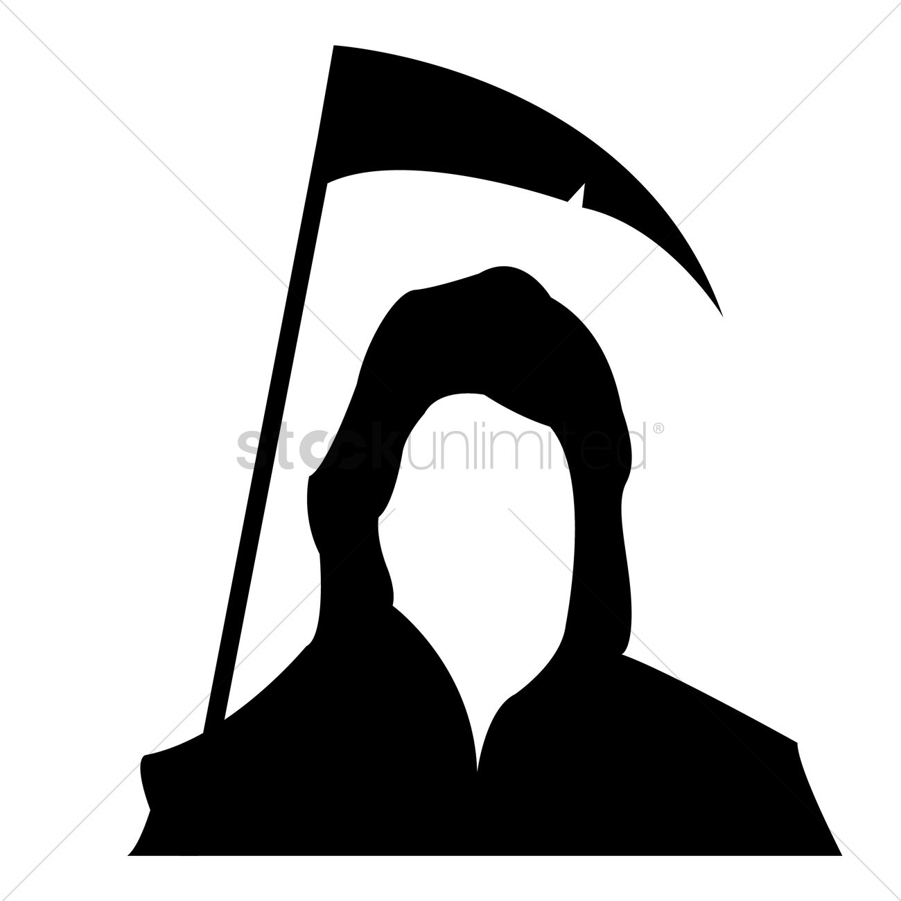 1300x1300 Grim Reaper Silhouette Vector Image