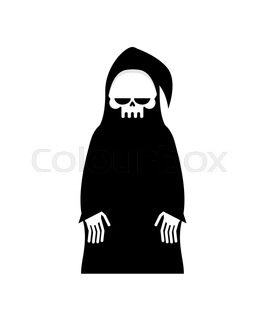 264x320 Dark Silhouette Of Black Reaper Stock Vector Colourbox