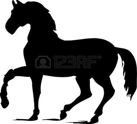 450x407 Horse Silhouette Vector Gift Silhouette, Horse