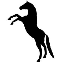 Rearing Stallion Silhouette at GetDrawings | Free download