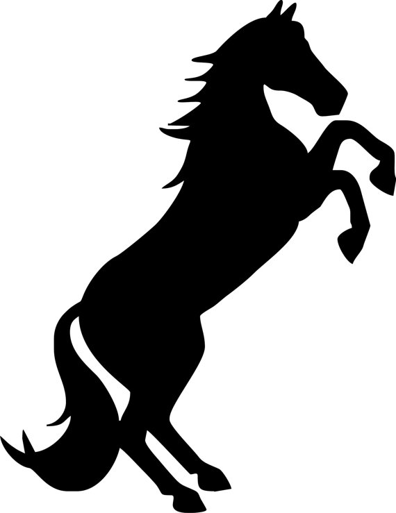 570x739 Rearing Horse Embroidery Design File From Embroideryfox On Etsy Studio