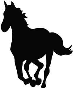 Rearing Stallion Silhouette at GetDrawings | Free download