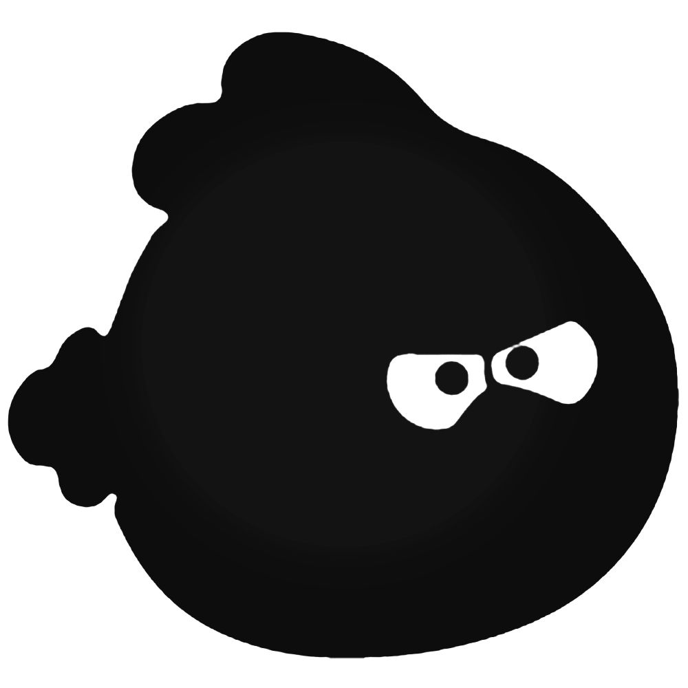 1000x1000 Birds Red Bird Silhouette Decal