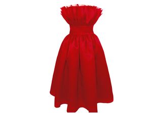 320x223 Plakinger Valentine Red Silk Organza Dress Best Red Carpet