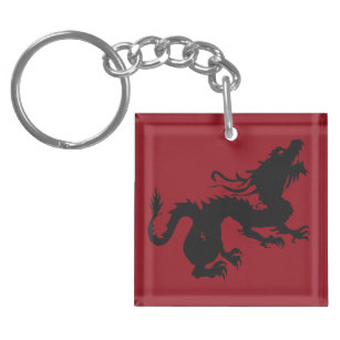 307x307 Dragon Silhouette Key Rings Amp Dragon Silhouette Key Ring Designs