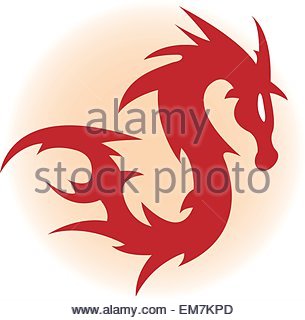 Red Dragon Silhouette at GetDrawings | Free download