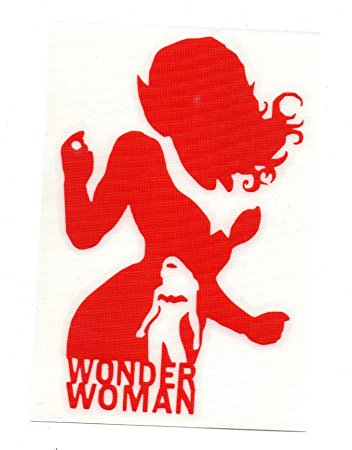 352x450 Dc Comics 5 Tall Wonder Woman Silhouette Die Cut