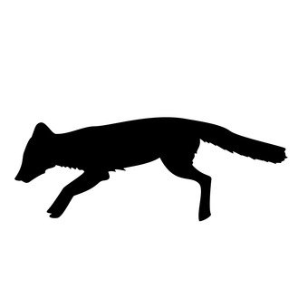 340x340 Free Silhouettes Fox, Icon