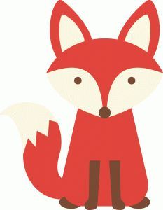 233x300 Animated Red Fox Templet I Think I'M In Love With This Shape