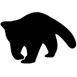 160x160 Red Panda Silhouette Vector Graphics Stock Image And Royalty