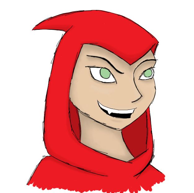 625x622 Evil Little Red Riding Hood Drawing