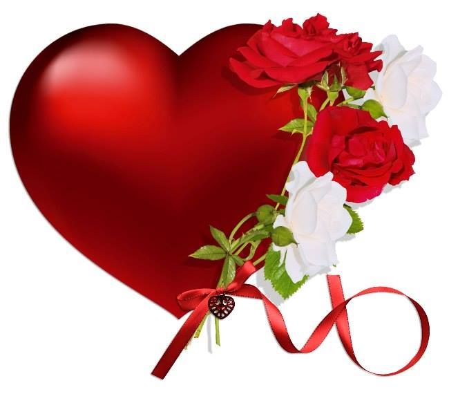 650x570 Hearts And Roses Clipart