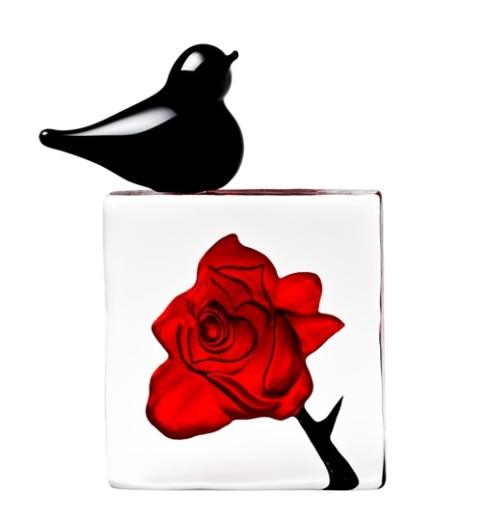 489x520 Mats Jonasson Blackbird Red Rose With Bird Small