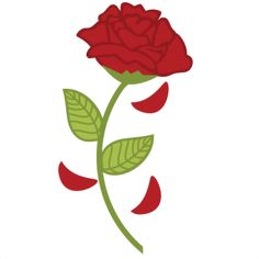 236x236 Red Rose Svg File For Sure Cuts A Lot Silhouette Download