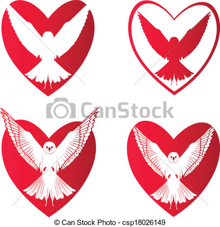 450x464 Vector Illustration And Silhouette Of A Rose Color Bird