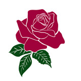 160x160 Silhouette Of Red Rose Stock Image And Royalty Free Vector Files