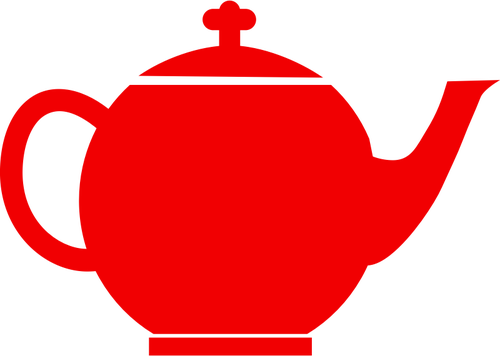 500x356 Red Silhouette Vector Clip Art Of Tea Pot Public Domain Vectors