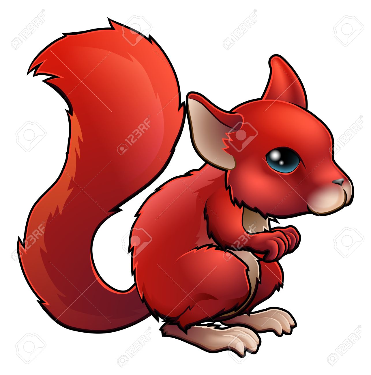 1286x1300 Red Squirrel Clipart Cartoon